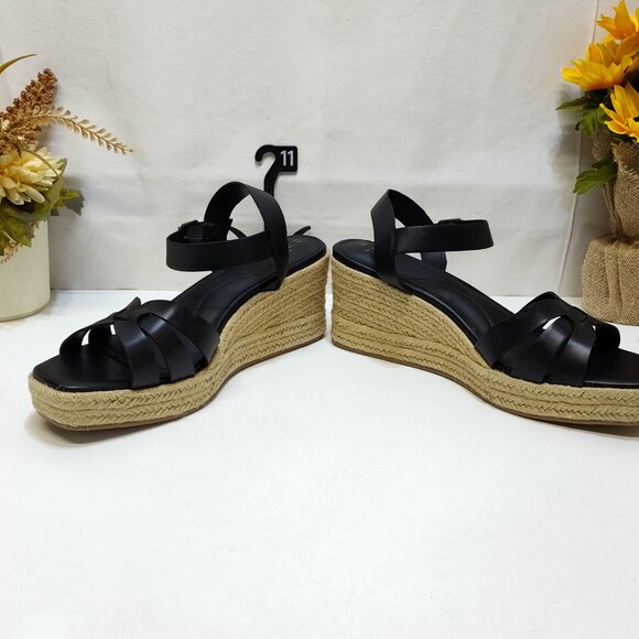 Time and Tru Espadrille Wedge Sandal Strappy Adjustable Ankle Strap Size 11 NWOT - Picture 5 of 9